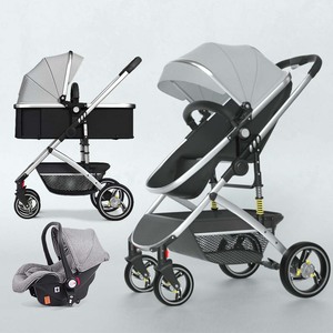 Auto per Bambini. <span class=keywords><strong>Passeggino</strong></span> di Lusso Rosa 3 in 1 con Seggiolino Auto, Carrozzina Pieghevole per Bambina - Product Image 5