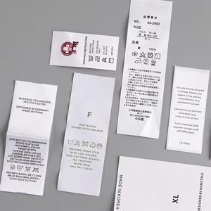 High Quality Customized Logo Eco-Friendly <b>Tag</b> Clothing Use Product Size Labels Washing Care Label Custom Hang <b>Tags</b> for <b>Clothes</b> - Product Image 4