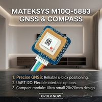 Module GNSS GPS MATEKSYS M10Q-5883 avec boussole QMC5883L intégrée, moteur M10, antenne patch 15x15mm pour drone FPV RC et avion