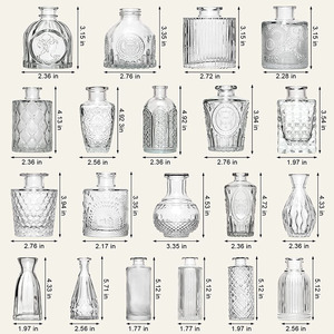 Arrangement de fleurs rondes petit <span class=keywords><strong>vase</strong></span> Relief français clair Vases en <span class=keywords><strong>verre</strong></span> décoratifs nordiques pot en <span class=keywords><strong>verre</strong></span> <span class=keywords><strong>Transparent</strong></span> Art déco plaque <span class=keywords><strong>verre</strong></span> - Product Image 3