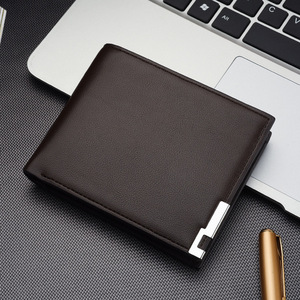2020 Wholesale New Design Men Purse, PU Leather Short <b>Wallet</b> - Product Image 5