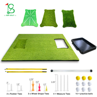 Simulateur de golf, tapis de gazon de golf vert au toucher réel, pratique en plein air, intérieur, tapis de frappe de golf durable