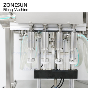 Автоматическая настольная машина для розлива жидкостей ZONESUN ZS-DTGZ400 с 4 головками, гравитационная сифонная система для виски, спиртных напитков и вина - Product Image 3