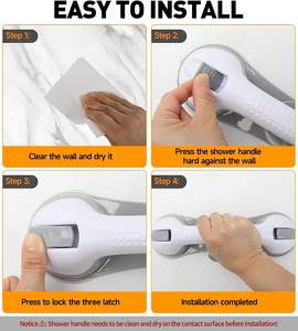 Barra di aspirazione all'ingrosso con forti ventose <span class=keywords><strong>a</strong></span> parete guida di sicurezza <span class=keywords><strong>per</strong></span> <span class=keywords><strong>doccia</strong></span> <span class=keywords><strong>maniglia</strong></span> di supporto <span class=keywords><strong>per</strong></span> bagno wc - Product Image 6