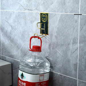 Support mural adhésif haute viscosité sans perçage ni trace pour lavabo, idéal pour salle de bain et chambre à coucher, organisateur de vasque - Product Image 6