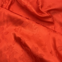 Tissu satiné double face en faux acétate à prix avantageux, 150 cm, 110 g/m², jacquard, motif rose, pour vêtements