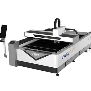 Dxf Mdf Dst Gweike top 150w Co2 plus 1500w fiber laser mixed laser cutting machine