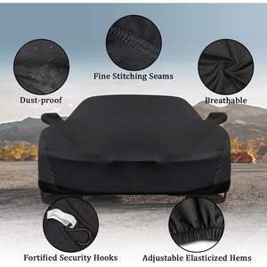 Housse de protection intérieure pour Corvette C8 en velours extensible, protection intégrale contre la poussière pour <span class=keywords><strong>garage</strong></span> souterrain et exposition <span class=keywords><strong>automobile</strong></span> - Product Image 2