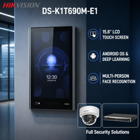 Terminal de reconnaissance faciale HIK DS-K1T690M-E1 DS-K1T690MW à double objectif, dispositif de contrôle d'accès biométrique, compatible avec les solutions complètes de la marque