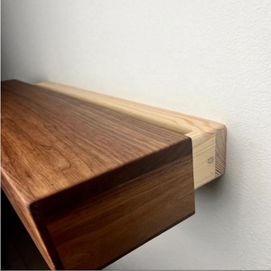 Estante <span class=keywords><strong>Flotante</strong></span> de Madera <span class=keywords><strong>con</strong></span> Cajones Ocultos, Caja de Seguridad Secreta para Dinero, Estante para Armas, Estantes Modernos para Mueble de TV - Product Image 4