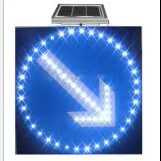 Panneau réfléchissant en aluminium 60 * 60 cm, panneau de signalisation routière solaire - Product Image 2
