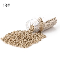 Vente en gros 4.0mm 1000/bouteille Nano Ring Beads Outils d'extension de cheveux Perles Cuivre Nano Micro Link Beads