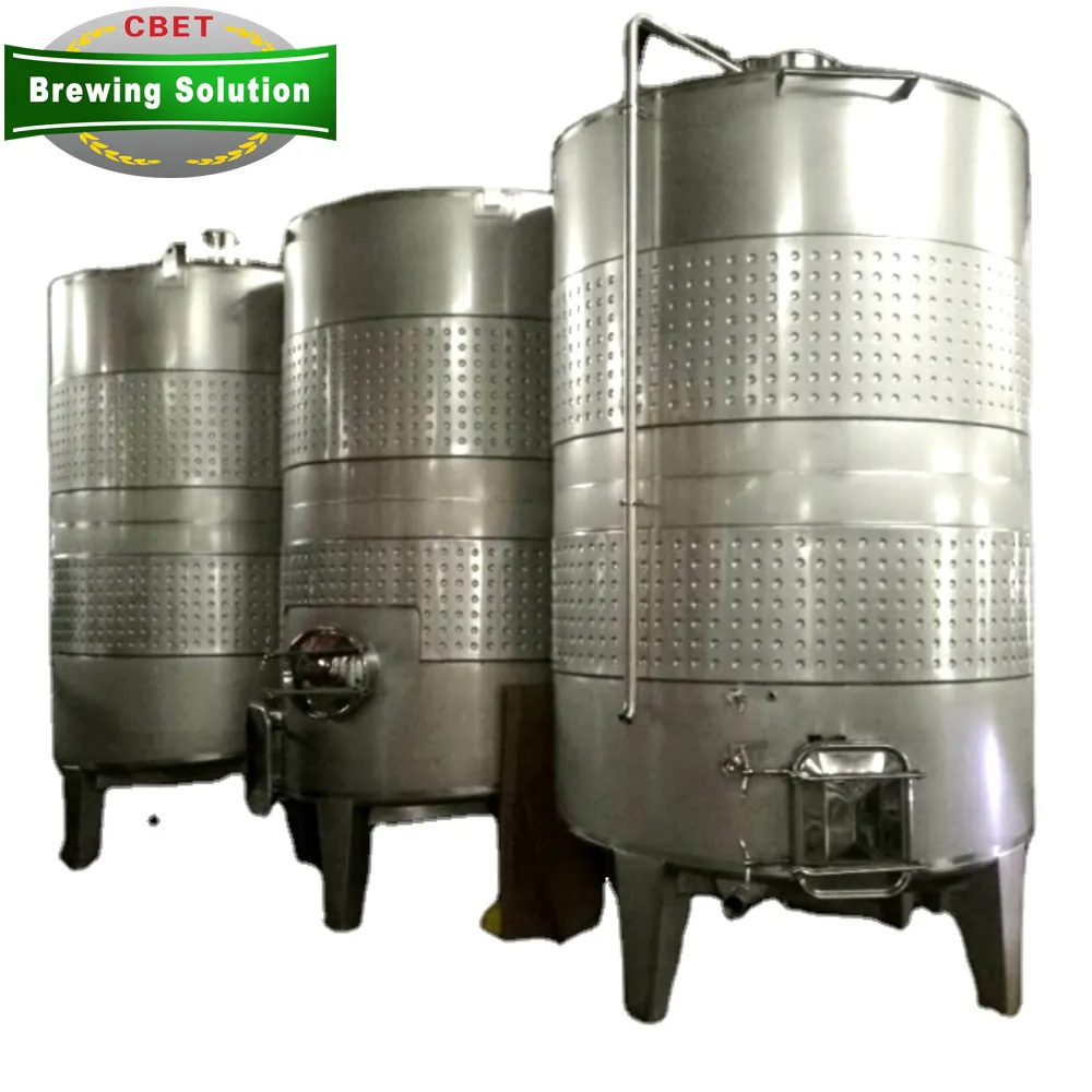 Stainless steel Jacketed Grape Wine Fermentation tank Fruit Apple cider Winery Storage Tank