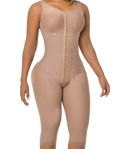 <span class=keywords><strong>Faja</strong></span> Moldeadora <span class=keywords><strong>de</strong></span> Cuerpo Completo con Compresión y Varillas <span class=keywords><strong>de</strong></span> Acero, Larga hasta el <span class=keywords><strong>Tobillo</strong></span> y Levanta Glúteos 3D, con Ganchos Delanteros y Control <span class=keywords><strong>de</strong></span> Abdomen - Product Image 2