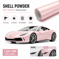 Film de protection de véhicule (PPF) en TPU aliphatique de la série Shell Pink Crystal, auto-réparant, anti-jaunissement, hydrophobe, vente en gros, couleurs variées