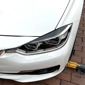 2 Piezas de Cubiertas Decorativas para Faros Delanteros de Fibra de Carbono para BMW F30 F32 F33 F34 F35 F31 318i 320i 2013-2019 - Product Image 6