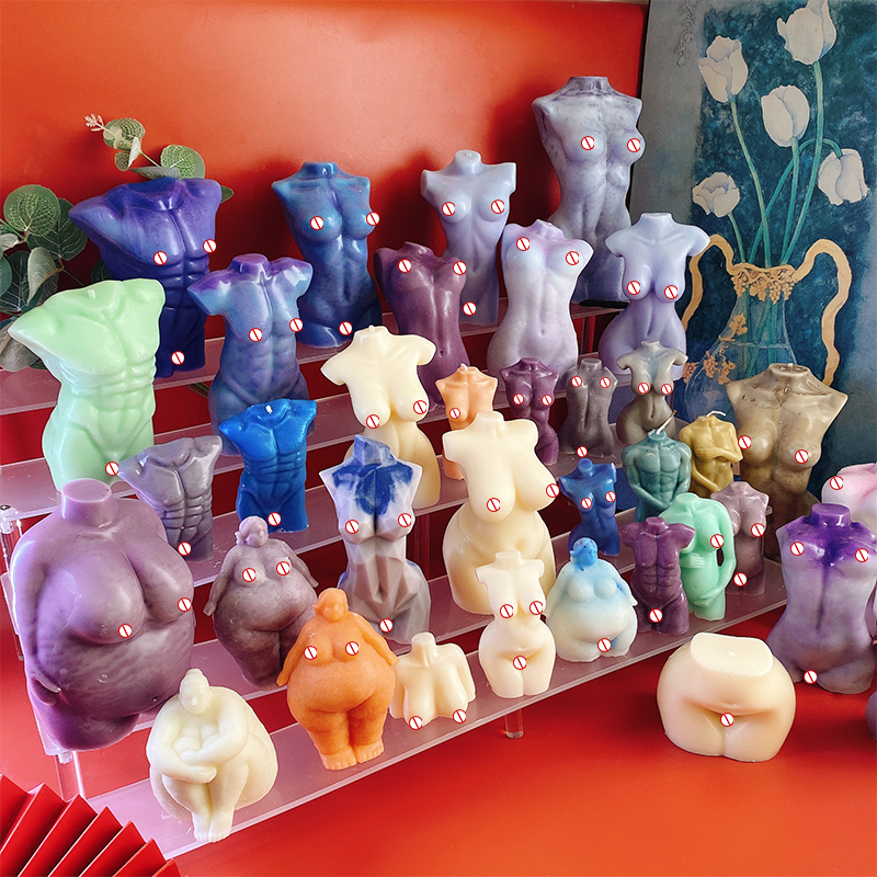 B-1004 DIY Искусство корпус лампы в форме свечи прессформы милый Женский парфюм лампы в форме свечи силиконовые формы аэрозольный распылитель пульт дистанционного управления для производства литейной меди женского тела форма