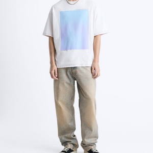 T-shirt en tricot imprimé thermoréactif pour hommes, design personnalisable, respirant et écologique, service OEM/ODM, vente en gros - Product Image 4