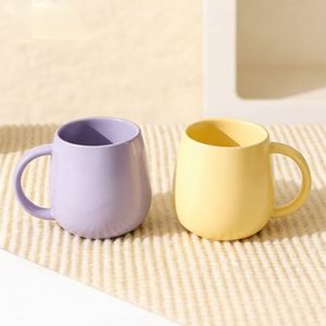 Tasse à eau en céramique de style simple, <span class=keywords><strong>série</strong></span> couleur unie, luxe léger, grande capacité, pour lait et café, compatible lave-vaisselle - Product Image 3