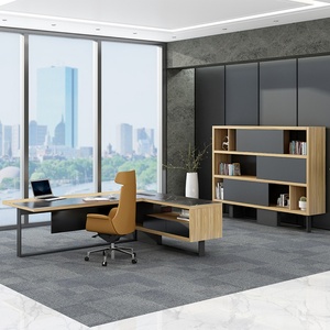 Bureau d'angle moderne de style européen, ensemble de bureau à domicile de luxe et polyvalent pour l'école, bureau multifonctionnel abordable pour usage domestique - Product Image 4