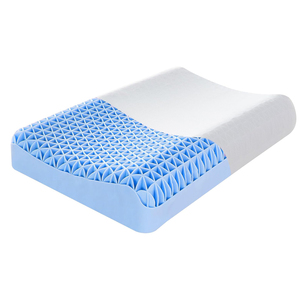 <span class=keywords><strong>Oreiller</strong></span> Ergonomique Cervical en TPE 100% Élastique à Grille de Soutien pour Soulager les Douleurs au Cou <span class=keywords><strong>et</strong></span> aux Épaules - Product Image 1