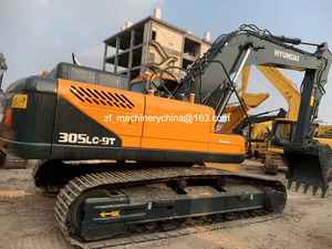 Mini-excavatrice sur chenilles hydraulique d'occasion Hyundai R305LC-9T de 29,9 tonnes, moteur haute efficacité CE, d'origine japonaise RuiLan - Product Image 2