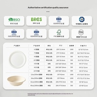 Boîte à lunch jetable écologique en pulpe, de qualité alimentaire, compatible micro-ondes, biodégradable, boîte bento, conteneur à emporter, usage domestique