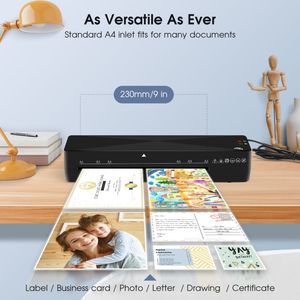 Electrónica de Consumo, Máquina Laminadora en Caliente y Frío A4 de 9 Pulgadas, Laminadora de Documentos, Máquina para Cubrir Fotos con Película - Product Image 2
