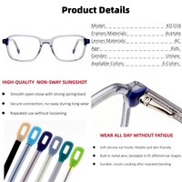 Personnalisation, style tendance, lunettes optiques en acétate pour enfants, montures de lunettes rectangulaires durables pour un usage quotidien, OEM/ODM