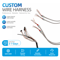 Câble personnalisé pour casque audio, fil émaillé multiconducteur en PVC, câble blindé TPU 20 conducteurs OD3.6mm, pour équipement acoustique d'écouteurs