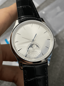 Automatic Mechanical Wristwatch for Men Moon Phase Function Leather Band Stainless Steel Case for Daily and Formal Use - Product Image 3