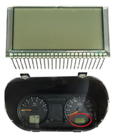 Pantalla LCD HTN Personalizada al por Mayor para Motocicleta, Velocímetro, Odómetro, Medidor Digital con Indicador de Tiempo, Velocidad y Combustible OEM