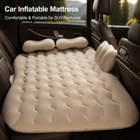 Matelas gonflable pliable à motif ondulé pour siège arrière de voiture, directement de l'usine, pour berline familiale, en PVC écologique