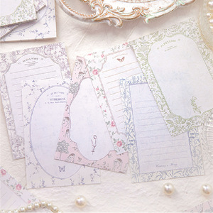 Paquete de 40 Piezas de Blocs de Notas con Diseño de Primavera, Serie Retro Artística, Material para Manualidades, Decoración, Collage, 6 Modelos - Product Image 3
