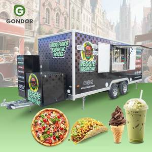 Camion Remorque de Restauration Mobile pour Cuisine de Champs, Grill au Charbon, BBQ, Bus à Tacos, Sandwichs, 5, 10, 20 Mètres, Pieds - Product Image 1