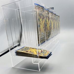 Support d'affichage en acrylique à 6 emplacements pour boosters de cartes TCG, pour collectionneurs de cartes Pokémon, produits promotionnels pour événements, support en plastique transparent - Product Image 3