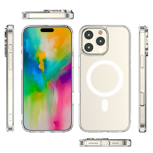 Nuovo popolare antiurto con ricarica Wireless acrilico di lusso magnetico <span class=keywords><strong>trasparente</strong></span> custodia del telefono per <span class=keywords><strong>iphone</strong></span> 17 16 15 <span class=keywords><strong>14</strong></span> Pro Max case - Product Image 6