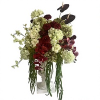 Boule de fleurs artificielles personnalisée PPS, vertes et colorées, pour la décoration de table de mariage et d'événements – Meilleure vente
