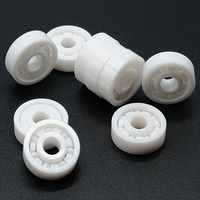 Rodamiento de Patines de Cerámica Completa Resistente a la Oxidación 627 ZrO2, Rodamientos de Bolas de Ranura Profunda Pequeños de Cerámica Completa para Altas Temperaturas 7x22x7mm