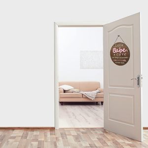 Su misura in legno massello segno di porta in legno decorazione di scuola materna per bambini parete della camera da letto della ragazza decorazione appesa - Product Image 3
