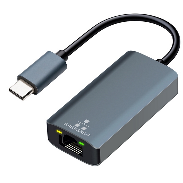 USB C 5G Gigabit Ethernet RJ45 Wired External Network Adapter for Desktop-OEM Brand in Stock