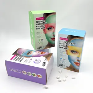 Koreanische Schönheit doppelfarbige feuchtigkeitsspendende Gesichtsmaske Hautpflege Kühlung Kristall Kollagen Hydrogel-Gesichtsmaske