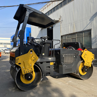 Petit rouleau de route de vibration de moteur diesel 3t 3000kg compacteur de Vivrator pour l'asphalte