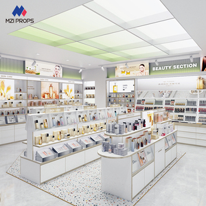 PSD2603-D Diseño de <span class=keywords><strong>Farmacia</strong></span>, Decoración de Tienda, Exhibidores para Venta Minorista, Estantes para Productos de Cuidado de la Piel, Diseño de Decoración para Tiendas - Product Image 1