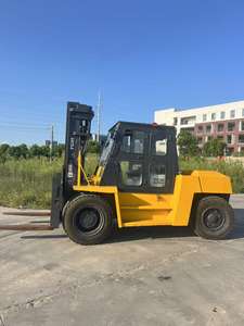 Construcción Buen estado y alto rendimiento Carretilla elevadora diésel usada <span class=keywords><strong>TCM</strong></span> 100 150 <span class=keywords><strong>10T</strong></span> 15t con 4,5 m de altura y 4 ruedas a la venta - Product Image 4