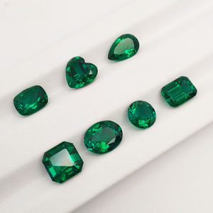 Sambia Round Bright Cut Bulk Emeralds Labor Hydro thermaler Anbau von Smaragden zur Verwendung in der Schmuck herstellung - Product Image 5