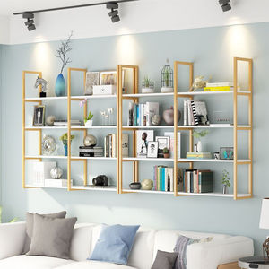 Light Luxury Modern Hair <b>Salon</b> Display Stand MDF Multi-Layer Adjustable Wall Shelf for Bedroom and Kitchen - Product Image 5