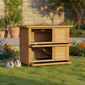 Direktverkauf ab Werk: Großer, günstiger Kaninchenstall, tragbares Tierhaus für die Aufzucht von Hühnern, Kaninchen und Kleintieren - Product Image 3