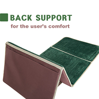 Tapis de prière doux et épais avec support, pliable, en polyester, pour méditation au sol