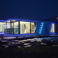 Maison capsule préfabriquée sur mesure Maisons modulaires mobiles de luxe Vaisseau spatial Luban Cabin maison conteneur